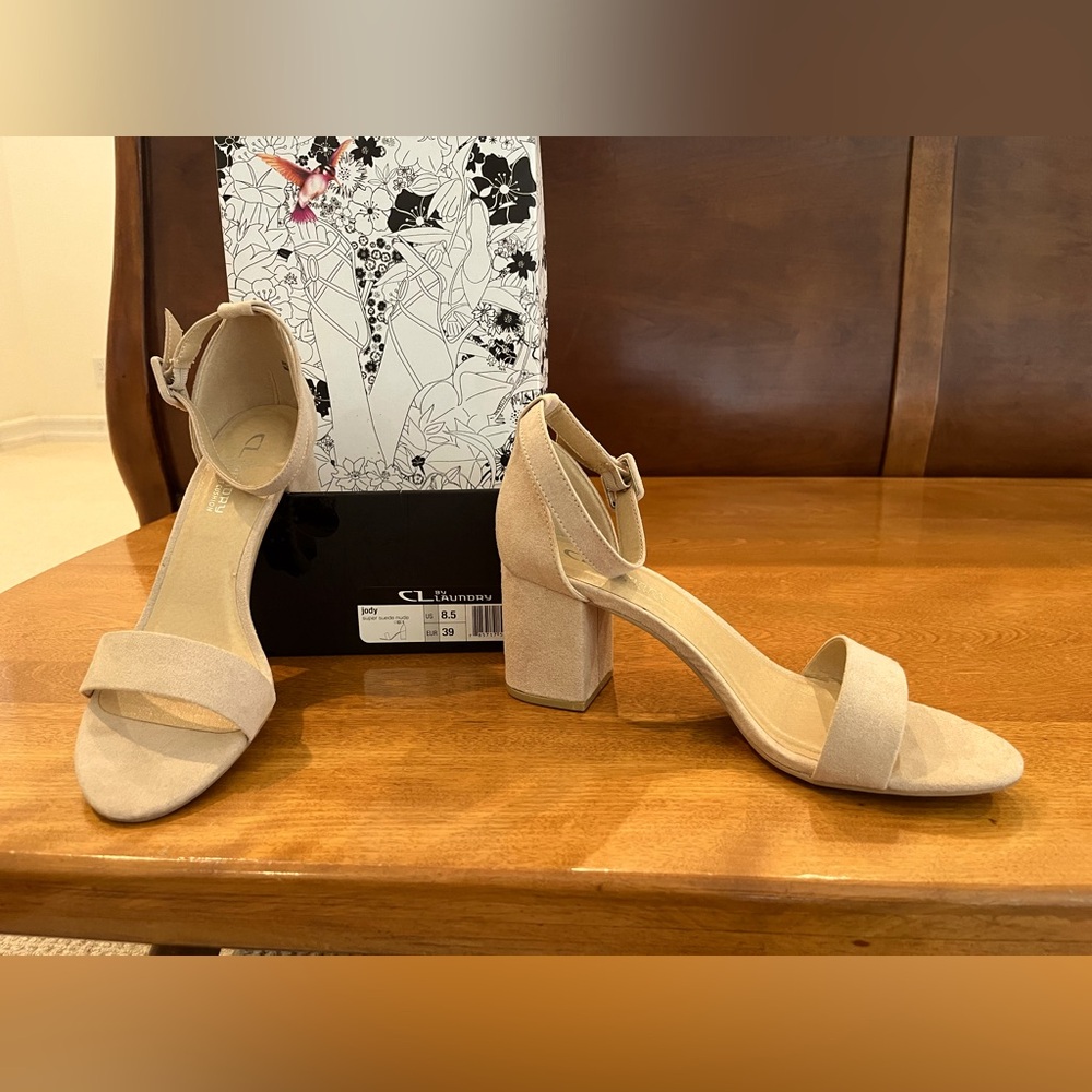 CL by Laundry Tan Block Heel Heels